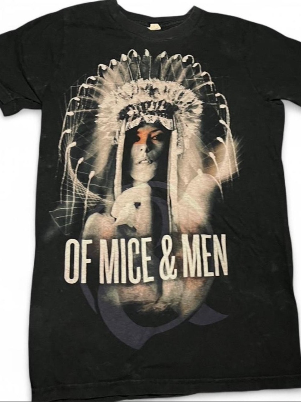Of Mice & Men Black Native American Goddess Graphic Band Tee